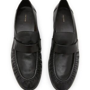 The Row Soft Loafer in Black Leather 37